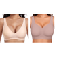 ⏳LAST DAY SALE 50% OFF💕Womens Comfortable Wireless Bralettes Seamless Deep V Everyday Bra
