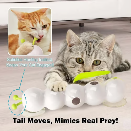 💕LAST DAY SALE 50% OFF😻New💥2025 Hot Sale!🐛Interactive Electric Caterpillar Cat Toy