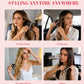 Wireless Portable Hair Straightener Comb | Rechargeable Mini Straightening Brush with 3 Heat Levels