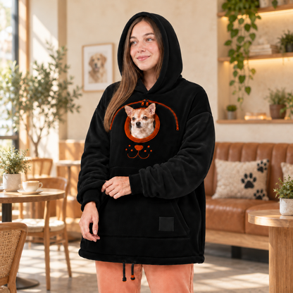 ⏰Last Day Hot Sales - 50% OFF😍2026 A must-have for pet lovers 🐾 Cozy Fleece Pet Bonding Pouch Hoodie – Warm & Supportive Small Pet Carrier Clothing🐶🐱