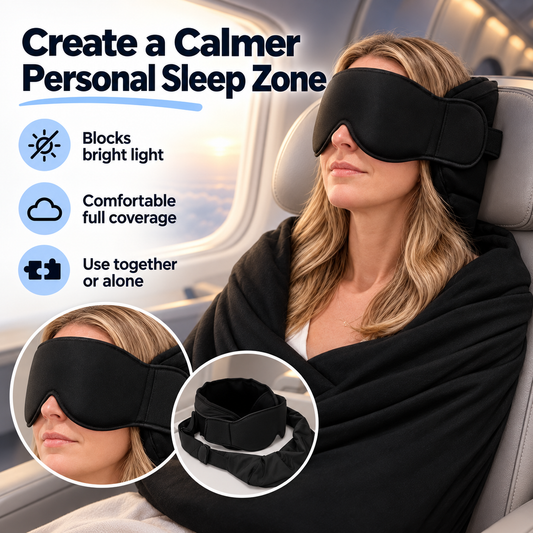 🖤 Black Friday Deal: Just £9.99! 🔥 50K+ Sold! ✈️ 3-in-1 Full Support Travel Kit – Rest Better on Every Flight 😴💤
