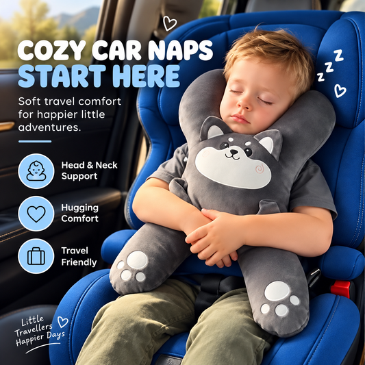 🔥Last Day Hot Sales - 49% OFF🧸 Kids Car Sleep Buddy – Full-Body Travel Pillow for Cozy Road-Trip Naps