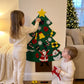 🎅Xmas Hot Sales - 50% OFF!🎄DIY Felt Christmas Tree for Kids – 32 Reusable Ornaments + Fairy Lights