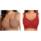 ⏳LAST DAY SALE 50% OFF💕Womens Comfortable Wireless Bralettes Seamless Deep V Everyday Bra