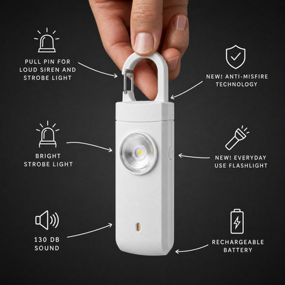🚨🔥⏳ LIMITED-TIME OFFER! 📢 130dB Emergency Siren Alarm with Flashing LED Light 💡🛡️⚡