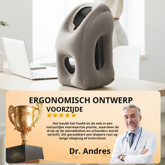 📢📢50% RABATT NU!! ⏰ Bärbar, uppblåsbar, ergonomisk resekudde: njut av en bekväm natts sömn när som helst, var som helst 🧳💤