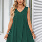 Women’s V-Neck Sleeveless Vest Loose pleated Dress