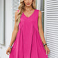 Women’s V-Neck Sleeveless Vest Loose pleated Dress