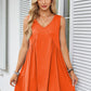 Women’s V-Neck Sleeveless Vest Loose pleated Dress
