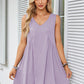 Women’s V-Neck Sleeveless Vest Loose pleated Dress