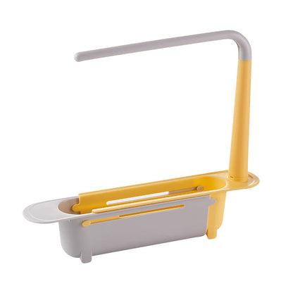 🔥⏳ LIMITED-TIME DEAL! 🧽✨ Retractable Thickened PP Sink Organizer – Adjustable Space-Saving Kitchen Storage Rack 🚰🏡