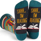 🌲Early Xmas Hot Sales - Buy 1 get 1 Free😍Shhh I'm Reading Crew Socks – Gift for Book Lovers - Books Before People