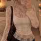 🎉This Week's Special Sales - ￡7.99✨🌸 Floral Lace Mesh Tops | Elegant Layering Set