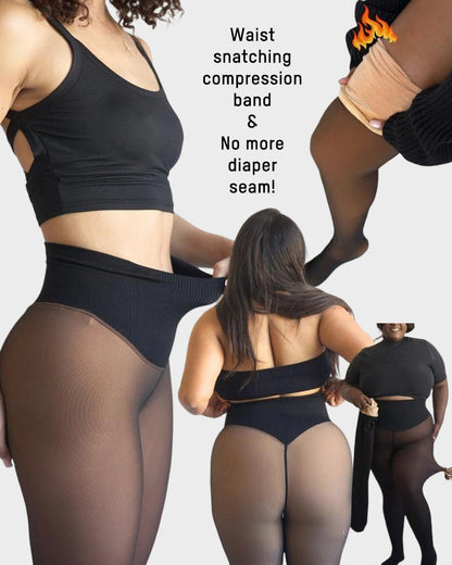 🔥Buy 1 Get 1 FREE❄️One-Seam The-original Magic Fleece Lined Leggings✨