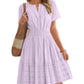 🔥Summer Hot Sales - 65% OFF😍Women's V-Neck Elastic Waist Tiered Mini Dress