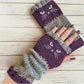 🔥Winter Hot Sale 49% off😻Cat Knitted Embroidery Fingerless Gloves - Cosy, Stylish, Casual Winter Wear