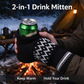 Beer Mitten Gloves - Knit Stitched Drink Mitt Holder for Beverage 🧤🍻