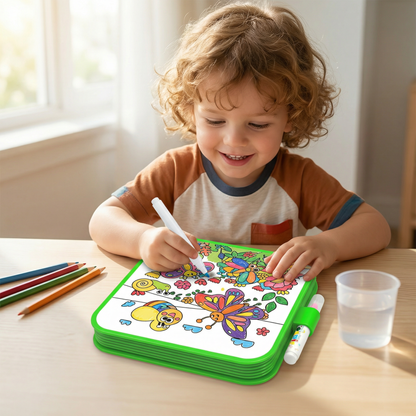 ⏰Buy 1 get 1 Free - Just ￡8.99🔥 50K+ SOLD｜Magic Water Drawing Book｜Reusable Water Coloring Book for Kids｜Mess-Free No Ink Drawing Toy ✨