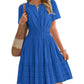 🔥Summer Hot Sales - 65% OFF😍Women's V-Neck Elastic Waist Tiered Mini Dress