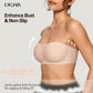 🥳2026 HOT SALE🥳💞50K+ SOLD!🌸💞💞Womens Strapless Bras Push Up Bandeau Bra Non Slip Wireless Supportive Padded Bras Seamless Comfortable Tube Jelly Bra