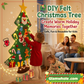 🎅Xmas Hot Sales - 50% OFF!🎄DIY Felt Christmas Tree for Kids – 32 Reusable Ornaments + Fairy Lights