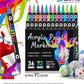 🎨Last Day Only￡8.99! 🔥 Dual Tip Acrylic Paint Pen Marker - 24/48/72 Colors