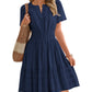 🔥Summer Hot Sales - 65% OFF😍Women's V-Neck Elastic Waist Tiered Mini Dress