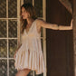 Womens Boho Lace Mini Slip Dress