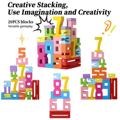 📢2025 New Exclusive Flash Sale 49% OFF 🎁Wooden Number Building Block– Unlock Your Child’s Potential!