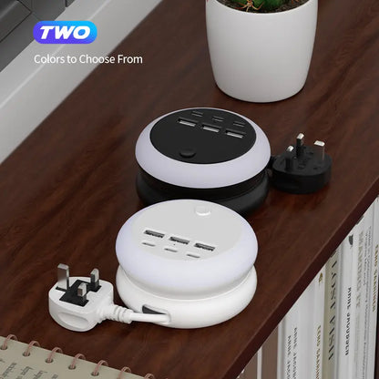 🔥Summer Hot Sales - Save 48% OFF🔋 Portable Power Strip with USB-C Charging & LED Lights ✨ – 6 USB Ports for Home 🏠, Office 💻 & Travel ✈️