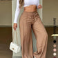 ⏳Last Day Sale Only ￡14.99!!👖 💥 Women's High-Waisted Straight Leg Trousers – Front seam & elastic back – Versatile, comfortable & perfect for office or casual wear ✨🌸