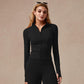 New Stand-Up Neck Covering Yoga Coat for Women