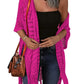 🔥Limited Time sales - Just ￡15.58!!!😍Women’s Oversized Knit Cardigan – Lightweight Crochet Tassel Kimono for Spring & Summer 🌸