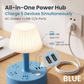 ⏳💥Limited-Time Save 65%🔥🔌3-Outlet Power Strip with USB-A & USB-C Charging Ports, Built-In Desk Lamp