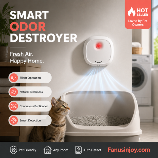🔥 LIMITED-TIME SALE ONLY ￡13.99! ✨🌬️Silent Pet Odour Eliminator for Fresh Air and Everyday Comfort. 🇬🇧🐾