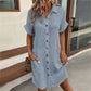 💎🔥This Week's Special Price:£14.99!!💎✨Women’s Summer Midi Dress – Breezy, Flattering & Effortlessly Chic! Lightweight Button-Down with Pockets 🇬🇧☀️