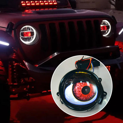 👻 LED devil eye headlights, cool dynamic lights, a stunning visual feast