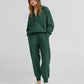 💖2026 Autumn’s Sale 70% OFF✨🍂Women's  2-Piece Long Sleeve Half Zip Pullover Fall Tracksuit Sweatsuits Set