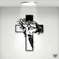 🏡ON SALE 60% OFF🔥✝️Metal Jesus and Cross Wall Art: Christian Home Decor🎄