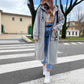 😍Limited Time sales - save 69% 🧥✨ Women's Oversized Longline Hooded Sweatshirt Jacket – Zip-Up Casual Coat 🤎