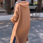 😍Limited Time sales - save 69% 🧥✨ Women's Oversized Longline Hooded Sweatshirt Jacket – Zip-Up Casual Coat 🤎
