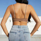 Seamless Wire-Free Vest Style Plus Size Front Buckle Bra