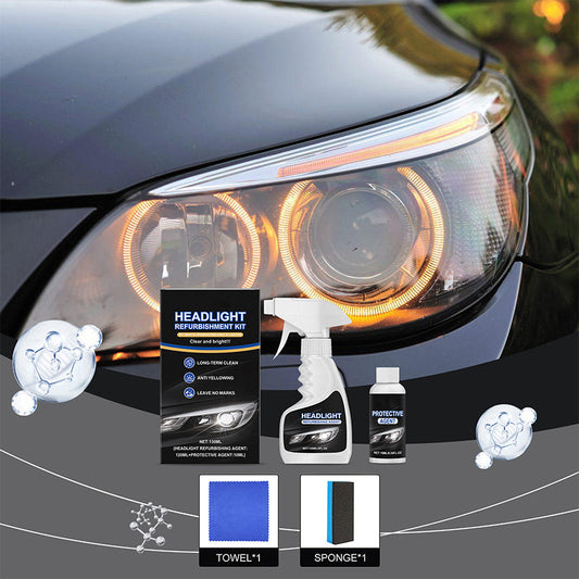 🚘Black Friday Sale 50% OFF!!⚡ Automotive Headlamp Restoration Fluid, blurring enhanced crystalline coating refurbisher