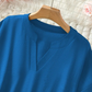 🌸Summer Hot Sales - only ￡10.99👕Fashion Loose Solid Color Short Sleeve Top