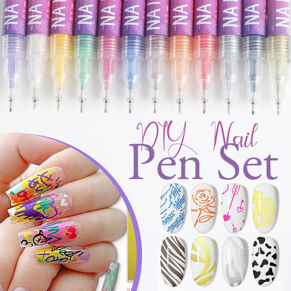💖Black Friday Sale Special ￡9.99!!⏳12 Colors Nail Art Pens Set🎨💅
