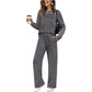 ⏳LAST DAY SALE 70% OFF👍✨Women's 2026 UK Casual Crew Neck Top & Drawstring Pants Set