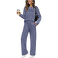 ⏳LAST DAY SALE 70% OFF👍✨Women's 2026 UK Casual Crew Neck Top & Drawstring Pants Set