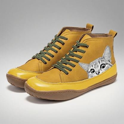 Chic Comfortable Funny Cat Print Shoes