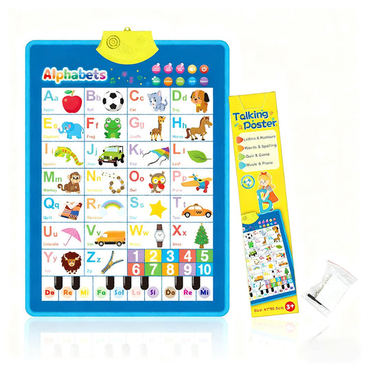 🎁Last Day 49% OFF🔥 Electronic Interactive Alphabet Wall Chart for Toddlers