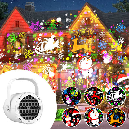 📢LAST DAY SALE ONLY ￡9.99!!🔥🎅【🎁Best Christmas Gift🎁】🎄16-Pattern USB Christmas Projector Light